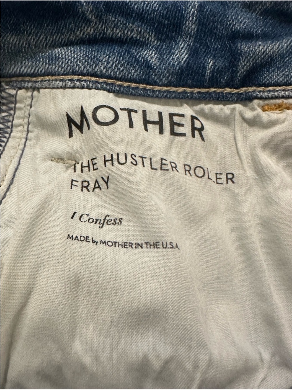 MOTHER The Hustler Roller Fray Wide Leg “I Confess” Jean - Picture 10 of 12